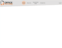 Tablet Screenshot of officepartners.com